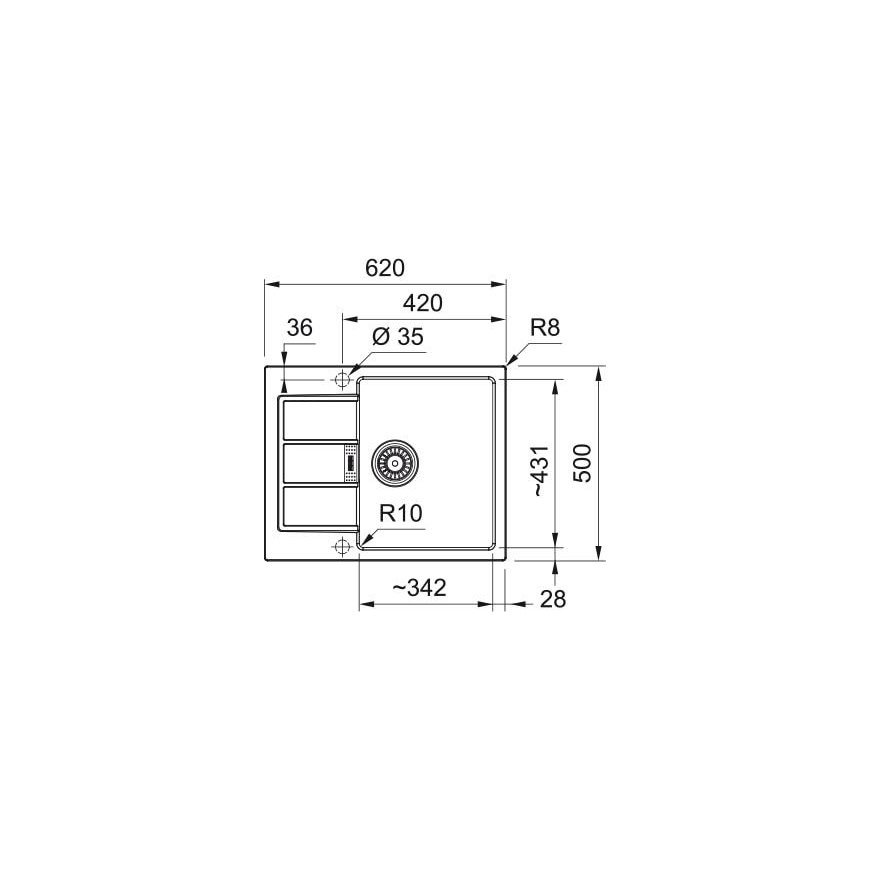 Franke Sink S2D 611-62 beige – 2