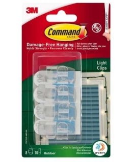 3M Spaustukai lauko lemputėms COMMAND T17017AC 8 vnt.