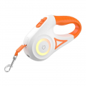 Rojeco Dog Automatic Leash LED 5 m (baltas and oranžinis) Rojeco Dog Automatic Leash LED 5 m (baltas and oranžinis)