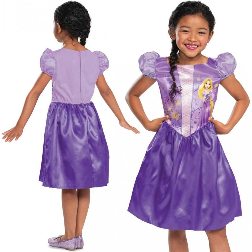 Disguise Disney karnavalinis kostiumas mergaitėms Rapunzel puošnus kostiumas 110-122 cm (4-6 metai) – 4