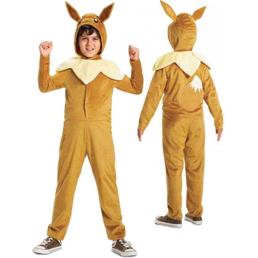Strój karnawałowy Pokemon Eevee costume brown przebranie 137-149 cm (10-12 lat)