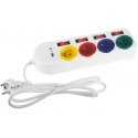 Maclean maitinimo juostelė, ilgintuvas 4 lizdai + USB A / C, su jungikliais, 250VAC/10A, 1,5m, balta, MCE508 W Maclean maitinimo juostelė, ilgintuvas 4 lizdai + USB A / C, su jungikliais, 250VAC/10A, 1,5m, balta, MCE508 W
