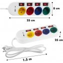 Maclean maitinimo juostelė, ilgintuvas 4 lizdai + USB A / C, su jungikliais, 250VAC/10A, 1,5m, balta, MCE508 W Maclean maitinimo juostelė, ilgintuvas 4 lizdai + USB A / C, su jungikliais, 250VAC/10A, 1,5m, balta, MCE508 W