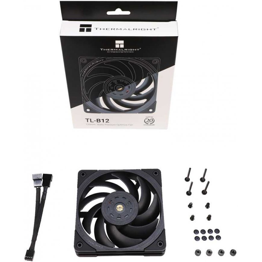 Thermalright TL-B12 PWM Black (Black) Fan – 2