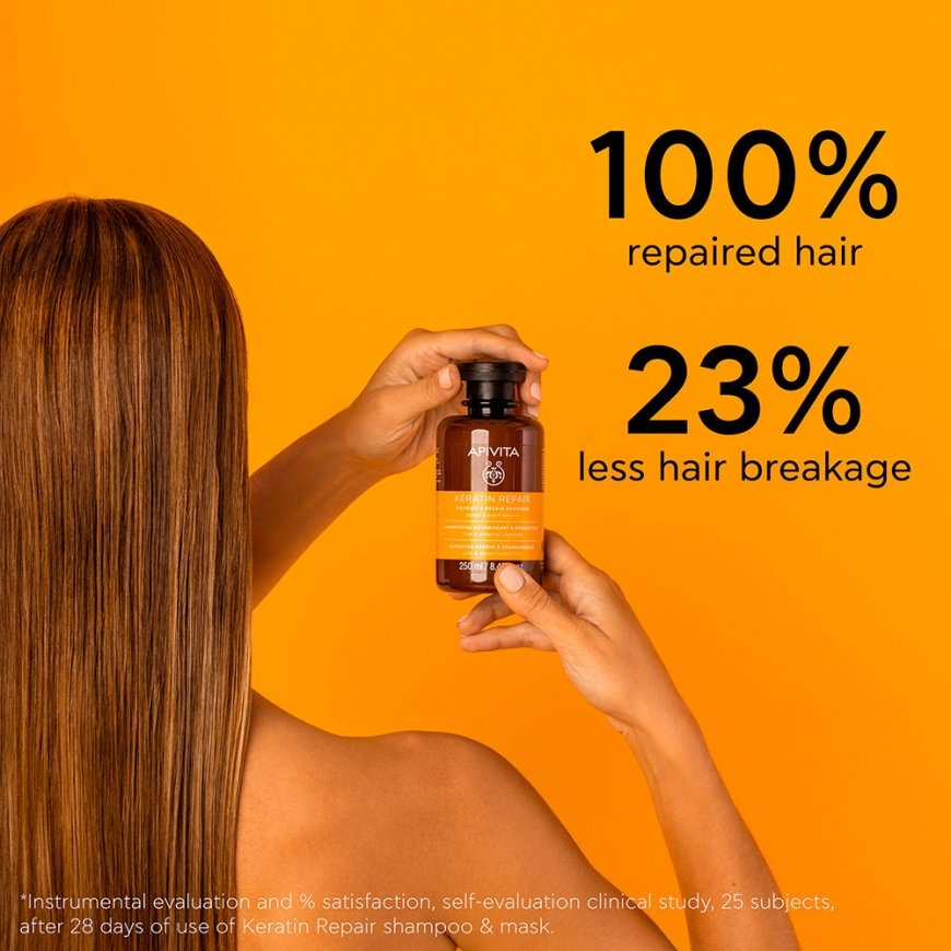 Apivita Keratin Repair Nourish & Repair Shampoo, 250 ml – 2