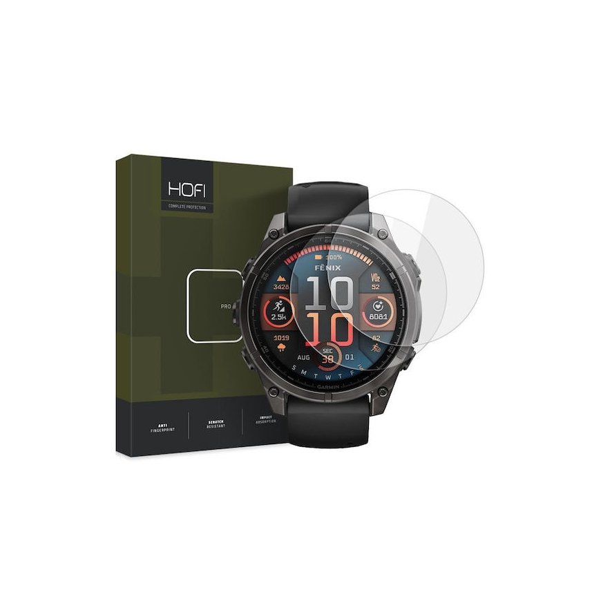 HOFI GLASS PRO+ 2-PACK GARMIN FENIX 8 (47 MM) CLEAR TEMPERED GLA – 2