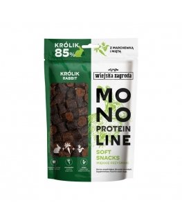 WIEJSKA ZAGRODA Monoprotein line Soft snacks Rabbit - dog treat - 115g