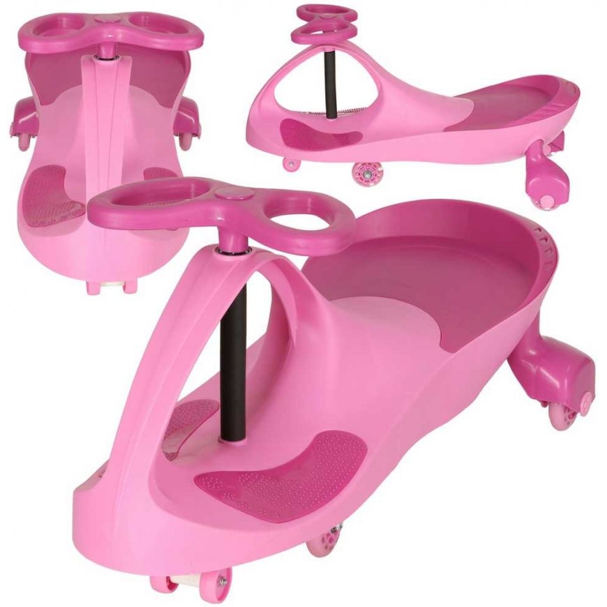 N\A Gravity roller coaster light-up LED wheels pink color