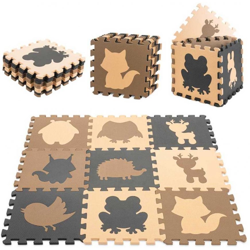 Ikonk Children's rug 90x90cm, 9 parts
