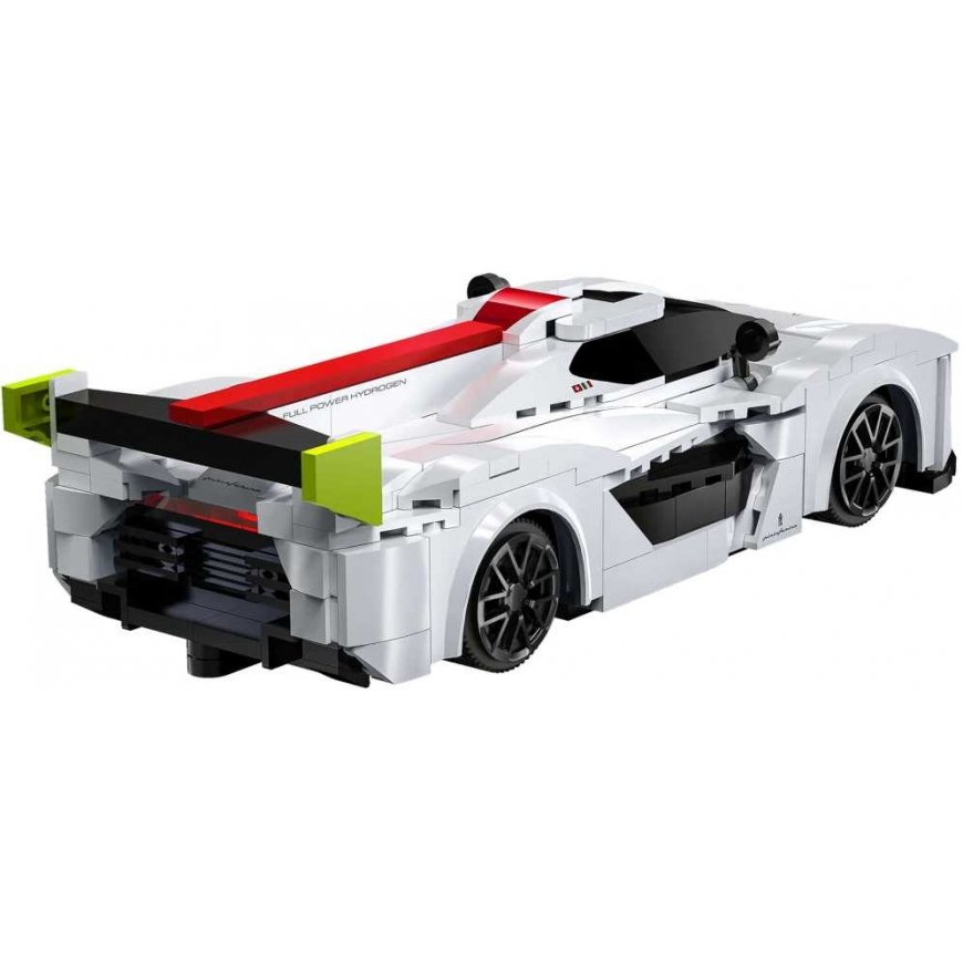 Klocki konstrukcyjne CaDA Samochód zdalnie sterowany Lentyninė mašinėlė 20 cm Baltas Pininfarina H2 Speed Važiuoklė 296 dalys RC – 4