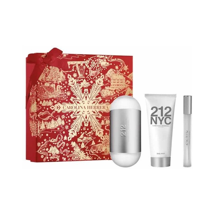 Carolina Herrera 212 Nyc Eau De Toilette Spray, 100 ml Set 3 Pieces – 3