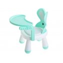 Dining and play table chair in mint color