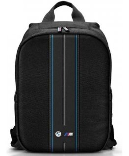 Kuprinė BMW BMBP15COMPVSKL 16" juoda/juodas Nylon Mėlyna Stripe