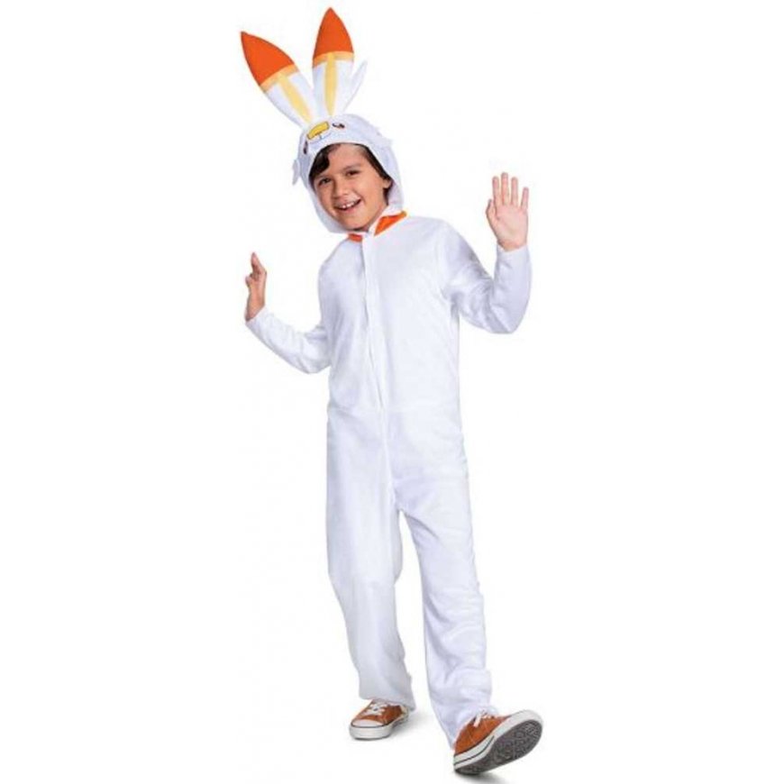 Strój karnawałowy Pokemon Scorbunny kostium balta przebranie 126-136 cm (7-8 lat) – 3