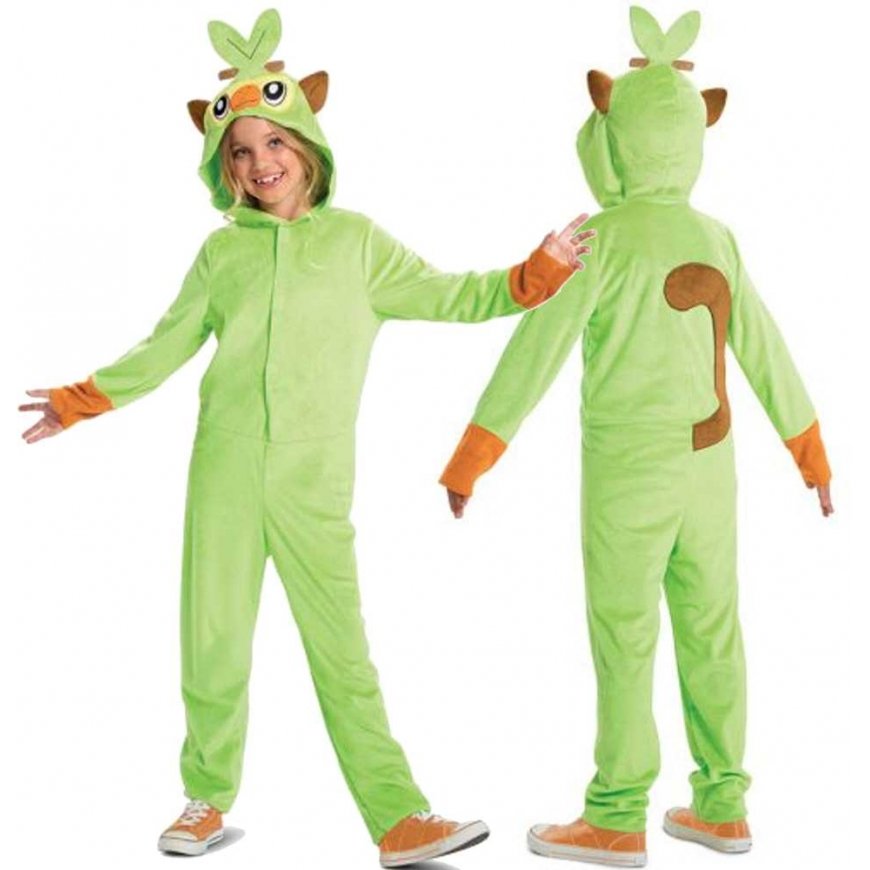 Strój karnawałowy Pokemon Grookey kostium žalia przebranie 137-149 cm (10-12 lat)