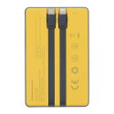 Tellur Power Bank 10000mAh, USB-C + Lightning cables built-in yellow Tellur Power Bank 10000mAh, USB-C + Lightning cables built-in yellow
