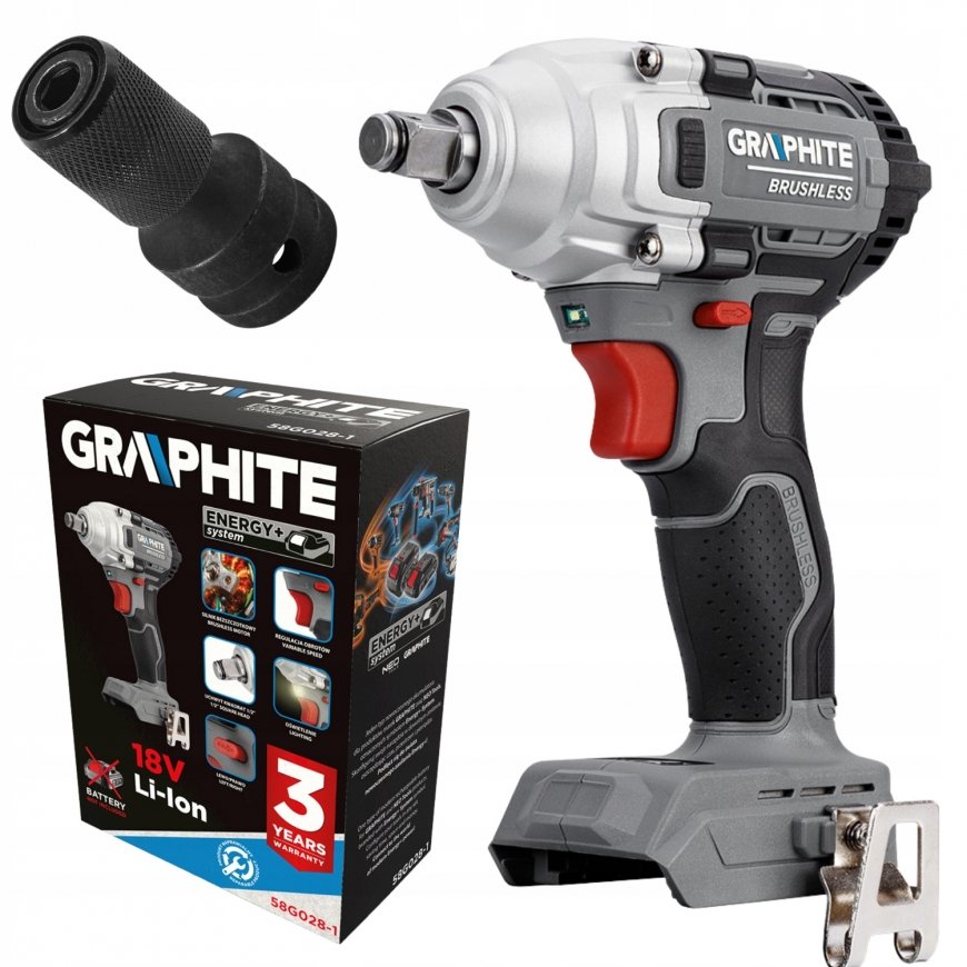 Brushless Impact Wrench 18V, 330Nm, 1/2", Energy+, w/o Battery – 2