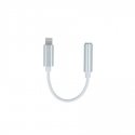 Setty adapter Lightning - audio jack 3,5mm white