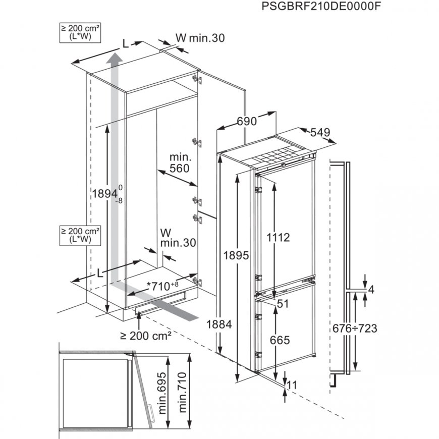 Electrolux ENP7TD75S Iebūvēts 376 L D Balts – 4