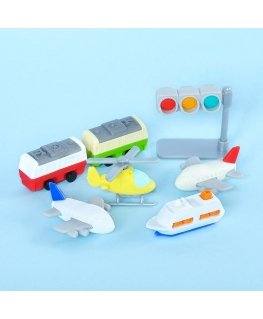 IWAKO erasers - puzzle set "Vehicle"