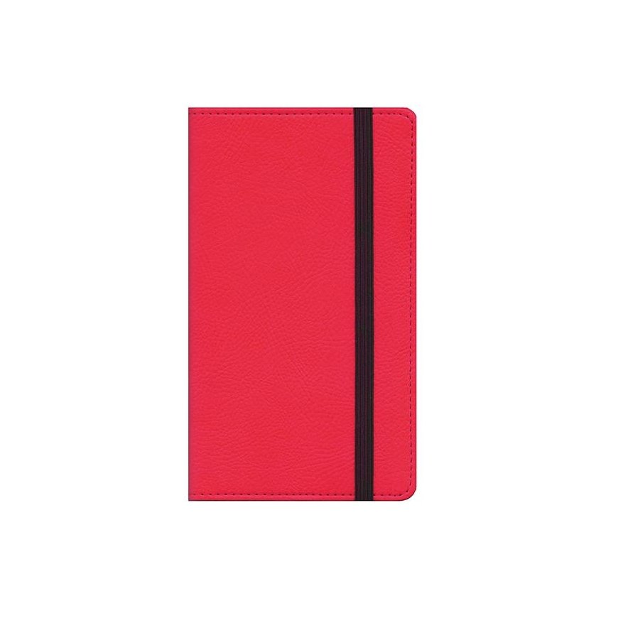 Timer Calendar MIDI FLEX Spirex 2024, 100 x 170 mm, PU, coral red sp.