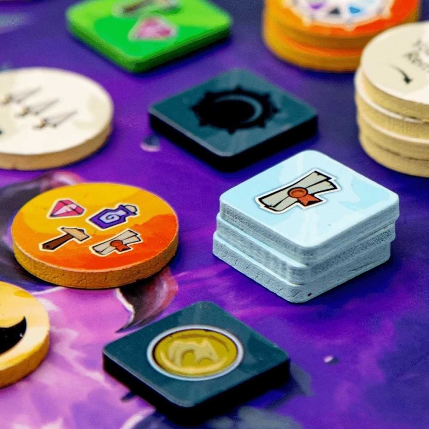 Breaking Games Dwellings of Eldervale - Wooden Upgrade Treasure and Trove Tokens – 4