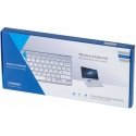 Proline Belaidė klaviatūra kompiuteriui ir smart TV, sidabrinė Proline Belaidė klaviatūra kompiuteriui ir smart TV, sidabrinė