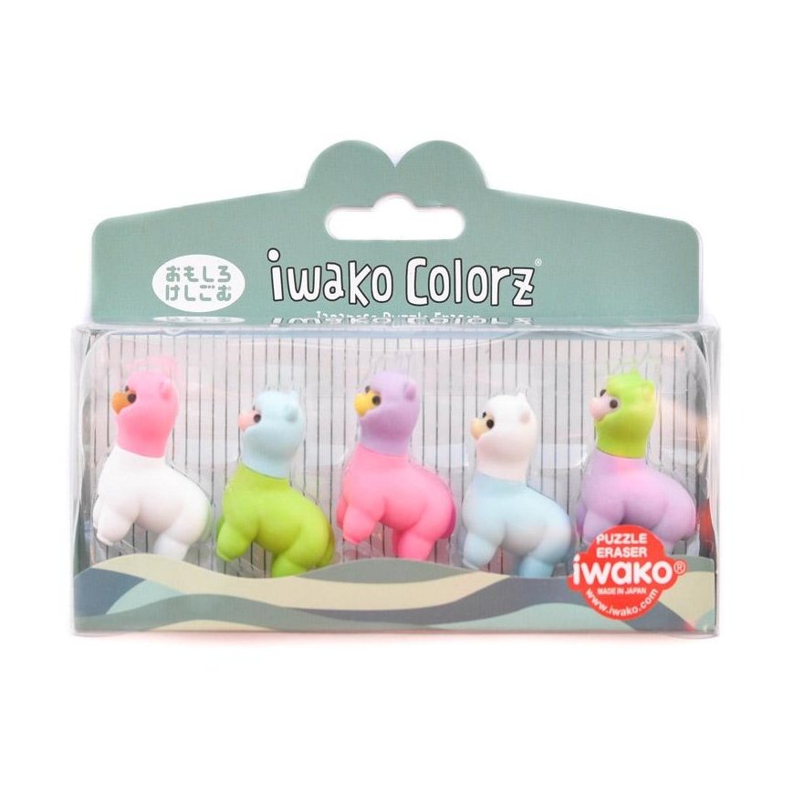 IWAKO erasers - puzzle set "Colorz Lama" – 2