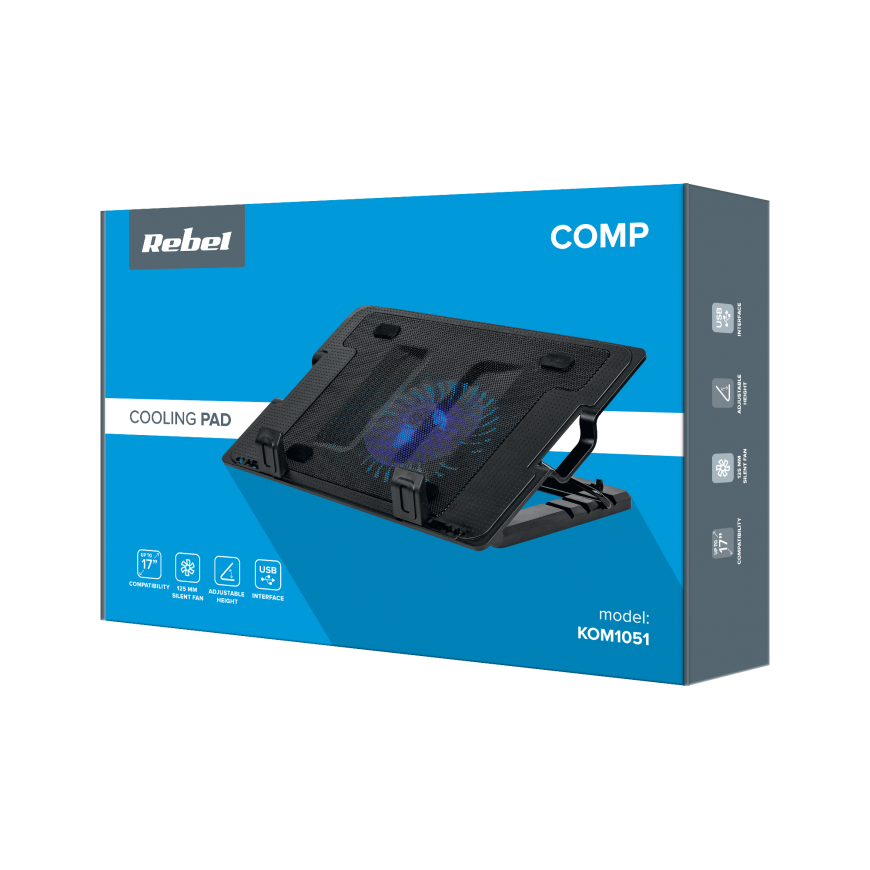 Rebel Laptop Cooling Pad 14-17" – 4