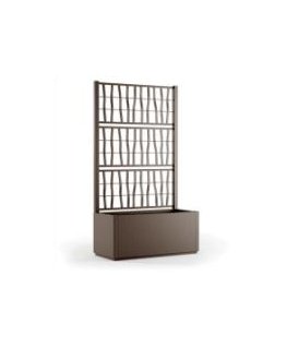 Flower box with grid Ethica 80x36x140cm brown