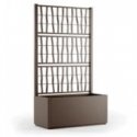 Flower box with grid Ethica 80x36x140cm brown Flower box with grid Ethica 80x36x140cm brown