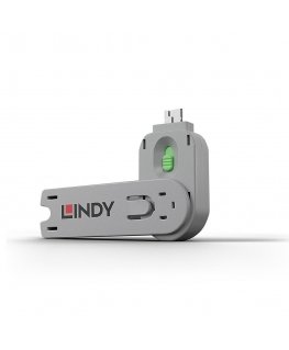 Lindy 40621 заглушка для порта Ключ блокиратора порта USB тип-A Зеленый АБС-пластик 1 шт