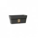 Flower box with tray Ethica 30x13x12cm grey Flower box with tray Ethica 30x13x12cm grey