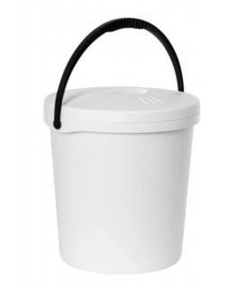 Bucket 16L with lid white