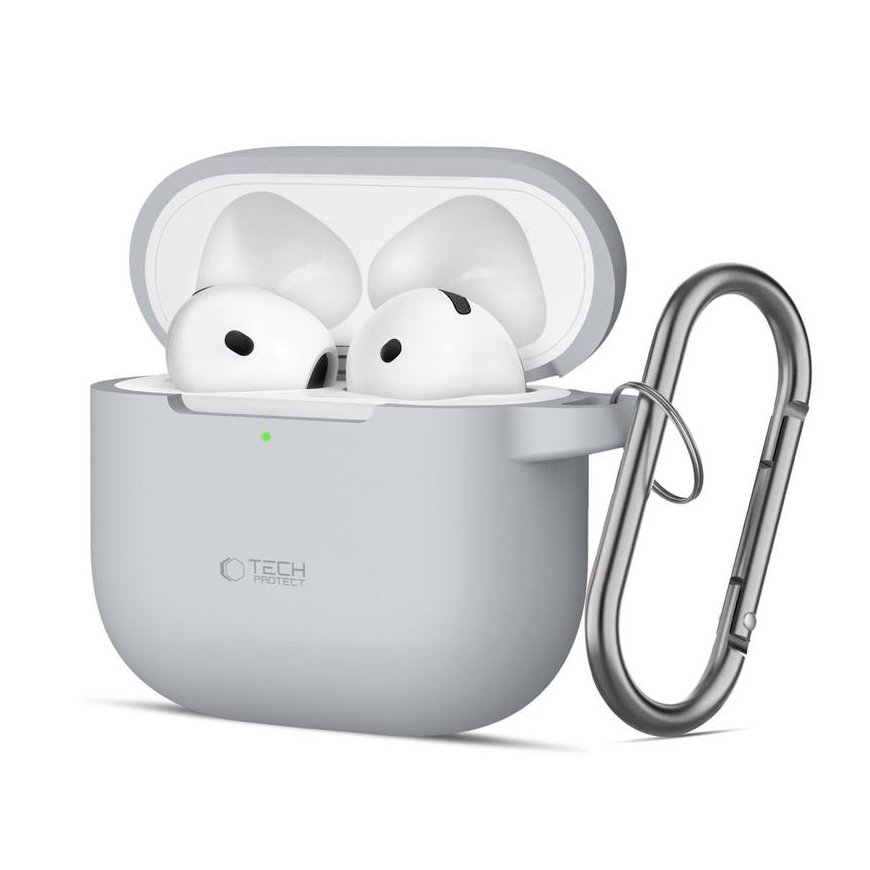 TECH-PROTECT SILICONE HOOK APPLE AIRPODS 4 CRAYON GREY – 2