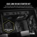 Corsair iCUE LINK RX140 Tietokonekotelo Tuuletin 14 cm musta 2 kpl