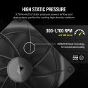 Corsair iCUE LINK RX140 Kompiuterio korpusui Ventiliatorius 14 cm Juoda 2 vnt Corsair iCUE LINK RX140 Kompiuterio korpusui Ventiliatorius 14 cm Juoda 2 vnt