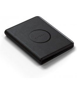Satechi Vegan-Leather -passinsuojus Find My -paikantimella, musta