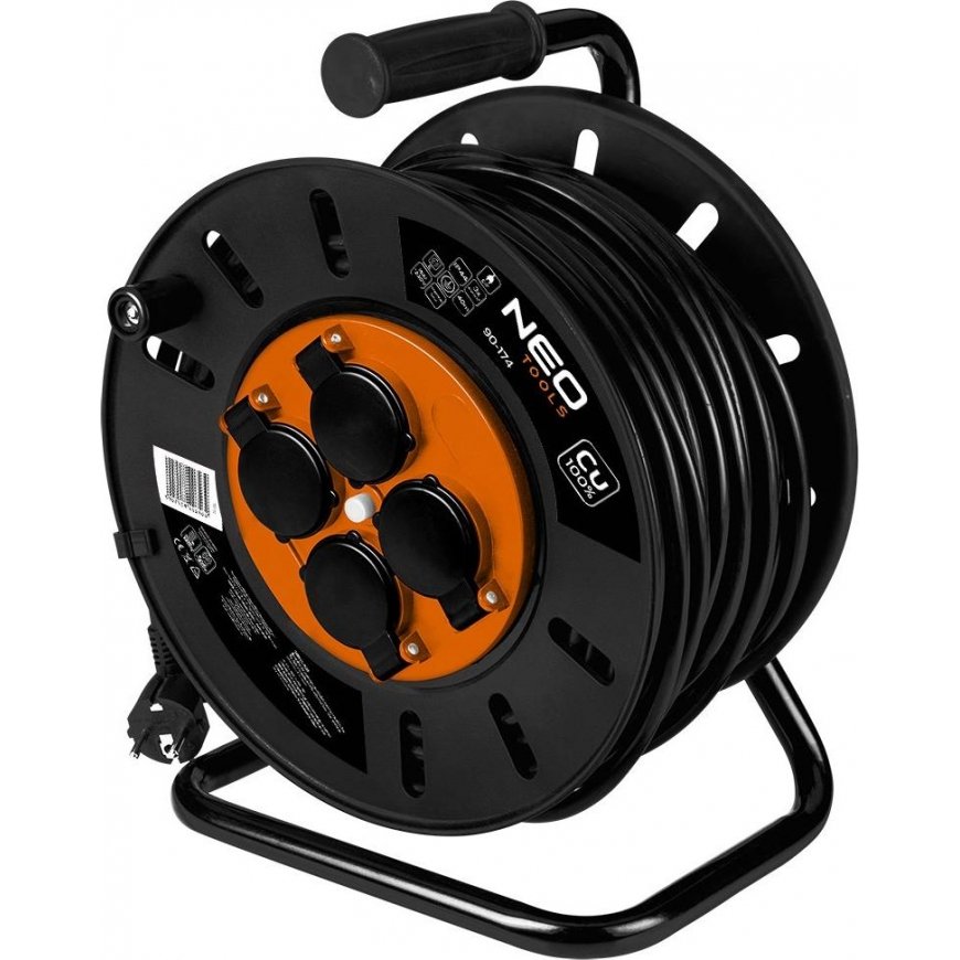 NEO tools Kabeļa trumulis 40m, 3x2