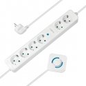 LogiLink LPS271 power extension 1.5 m 6 AC outlet(s) Indoor White LogiLink LPS271 power extension 1.5 m 6 AC outlet(s) Indoor White