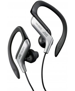 JVC HA-EB75 Austiņas Vadu Ausu āķi, Ausīs Sporta Melns, Sudrabs