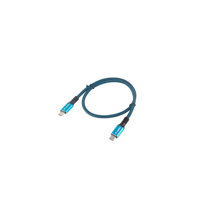 Lanberg CA-CMCM-45CU-0005-BK USB-kaabel USB4 Gen 2x2 0,5 m USB C Must, Sinine – 4