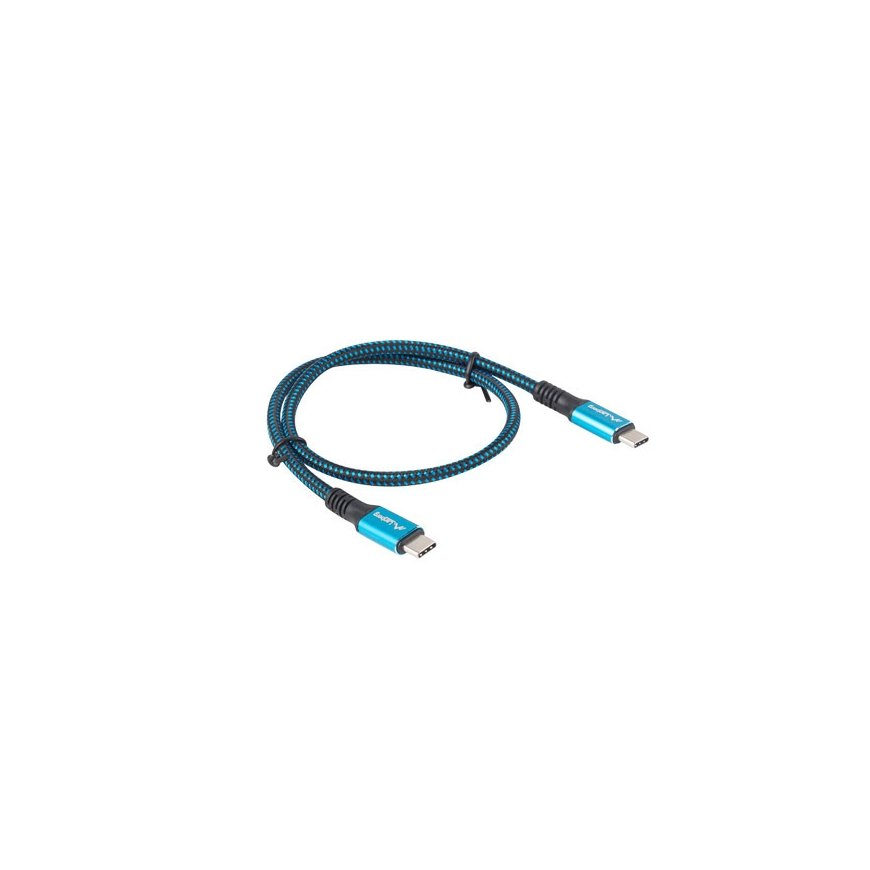 Lanberg CA-CMCM-45CU-0005-BK USB kabelis USB4 Gen 2x2 0,5 m USB C Melns, Zils – 5