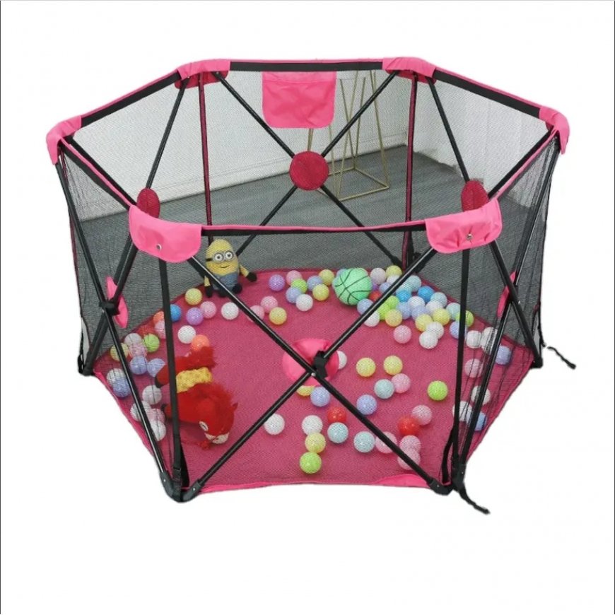 EXTRALINK KIDS KOJEC DZIECIĘCY SKŁADANY PLAC ZABAW SUCHY BASEN DLA DZIECI 120X68CM DUŻY K-462