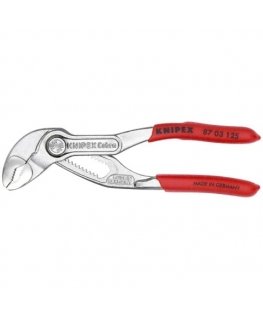 KNIPEX Cobra pipe / water pump pliers 87 03 125 (red, length 125mm, for pipes up to 1")
