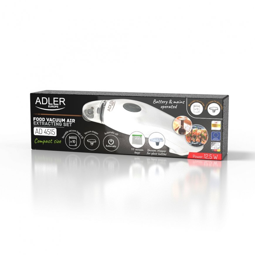 Adler AD 4515 Pompka prożniowa + kit do prożniowego pakowania
