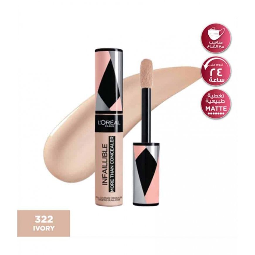 L´Oréal Paris Infaillible More Than Concealer - 322 Ivory liquid