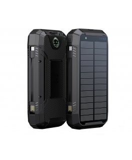 PowerNeed S20000Q mobile device charger Universal Black Lightning, Solar, USB Wireless charging Fast charging Outdoor