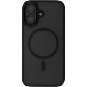 FoneKit MagSafe compatible Soft Touch protective case, iPhone 16, black/grey FoneKit MagSafe compatible Soft Touch protective case, iPhone 16, black/grey