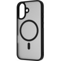 FoneKit MagSafe-yhteensopiva Soft Touch -suojakuori, iPhone 16, musta/harmaa FoneKit MagSafe-yhteensopiva Soft Touch -suojakuori, iPhone 16, musta/harmaa